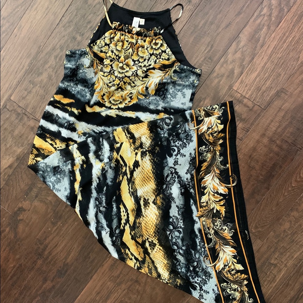 Multi color Maxi dress, Soho apparel LTD.